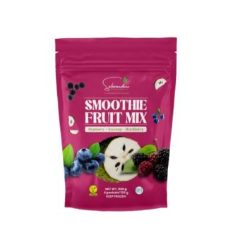 Smoothie; Red Frozen Mix - Soursop, Blackberry and Blueberry - Bag x 125g - 4 Units