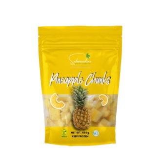 Doypack; Frozen honey gold pineapple Chunks – 454 g (1 lb)